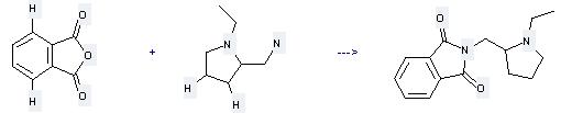 2-Pyrrolidinemethanamine,1-ethyl- can be used to produce 2-(1-ethyl-pyrrolidin-2-ylmethyl)-isoindole-1,3-dione by heating